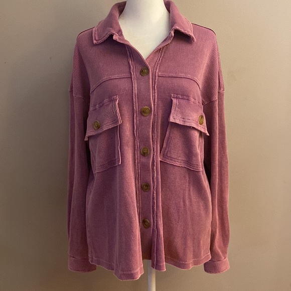 easel Tops Easel Mineral Washed Button Down Waffle Shirt Poshmark